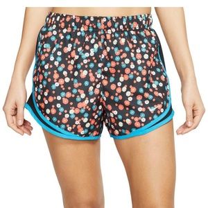 Nike tempo running shorts  black multicolor flower
